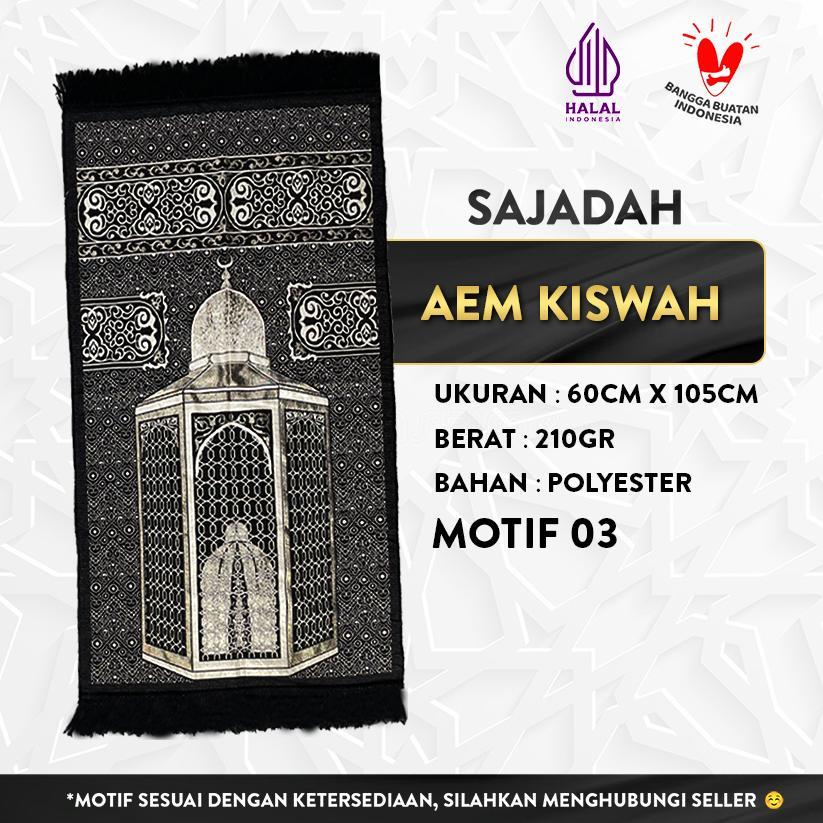 BEST SELLER SAJADAH DEWASA MURAH | AEM KISWAH | UK. 60 X 105 | MODEL TERBARU | GIFT | SOUVENIR HAJI 