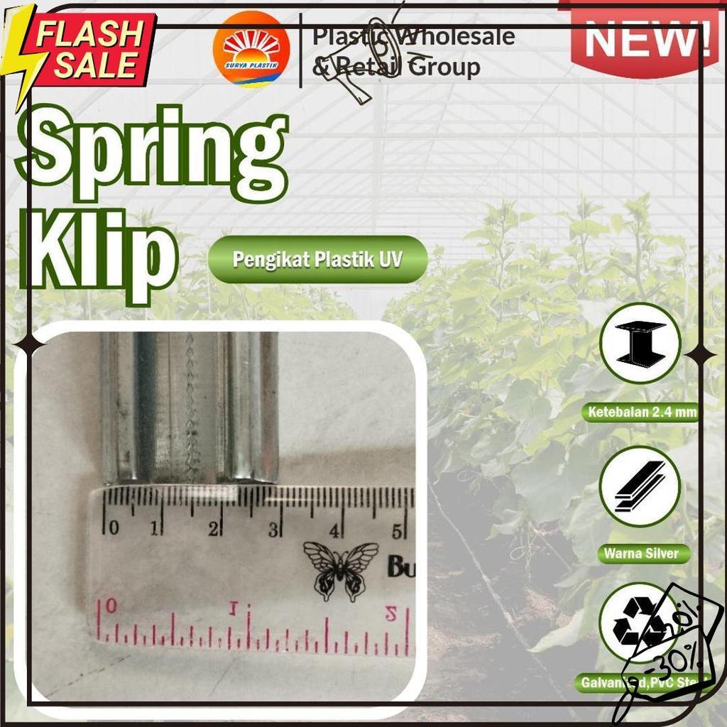Penjepit Plastik Uv / Spring Klip Alat Pasang Plastik Uv 6.6
