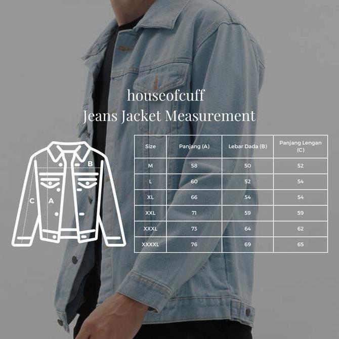 Houseofcuff Jaket Jeans Denim Biru Wanita Unisex Motif Tokyo Best Seller