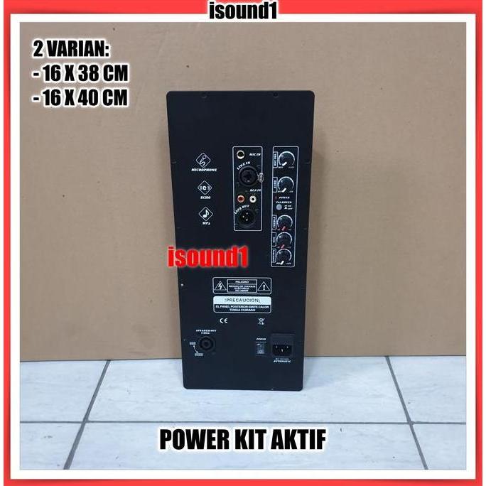 Power Kit Mesin Kit Speaker Aktif 300 Watt Ukuran 16 X 38 Cm Terbaru