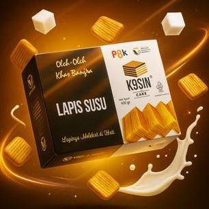 Lapis Susu 450g Oleh-oleh Khas Bangka / Kue Lapis Legit Asli Bangka Halal Merk Kosin