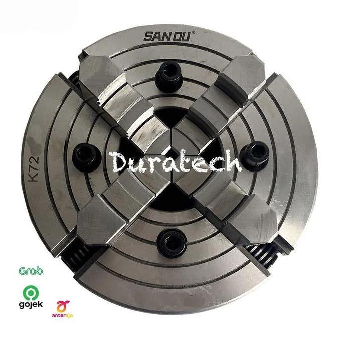 Claw bubut 4jaw 5inch/ Chuck bubut 4 kaki / Kepala mesin bubut San Ou