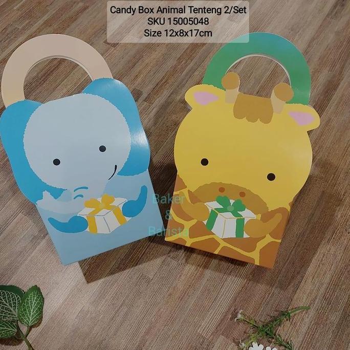 {{{{}}] Candy Box Animal Tenteng 2 Set/ Mini Box For Gift Candy Permen / Gift Box Aesthetic / Mini c