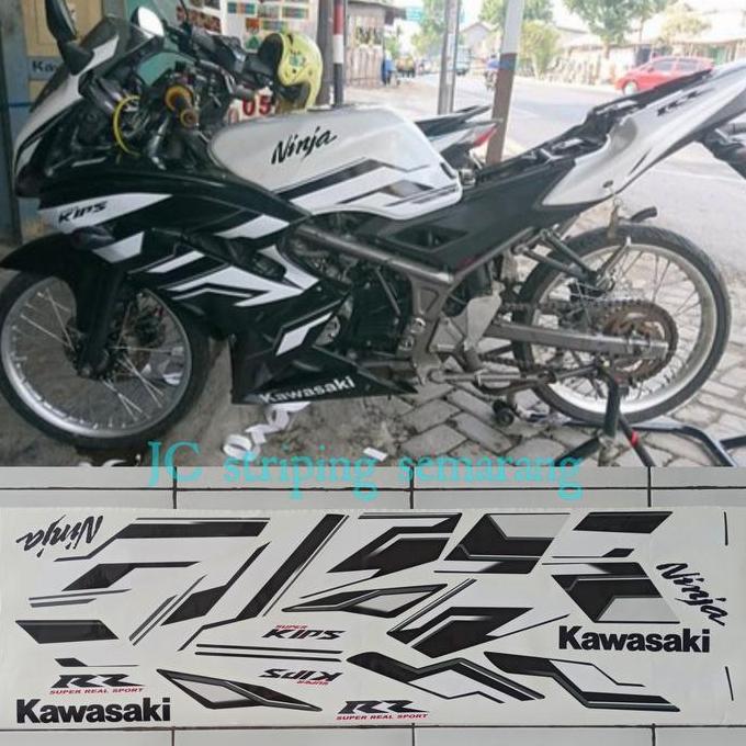 striping ninja rr 2015 putih hitam