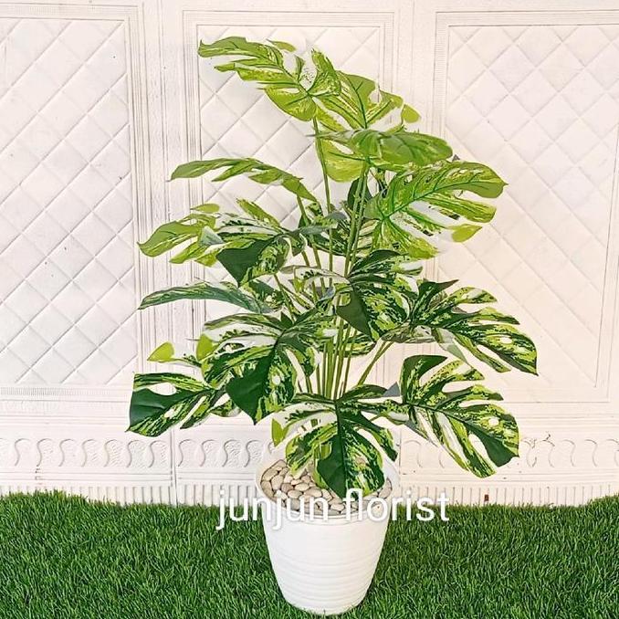 OK TANAMAN HIAS MONSTERA ARTIFICIAL POT BEE BESAR *