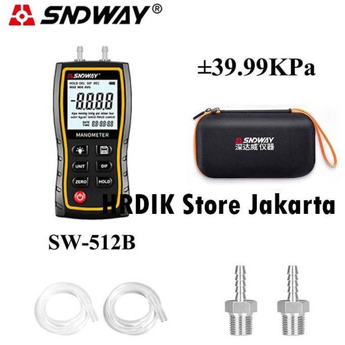 Manometer Sndway SW-512B Air Pressure Gauge Differential SW512B Tester