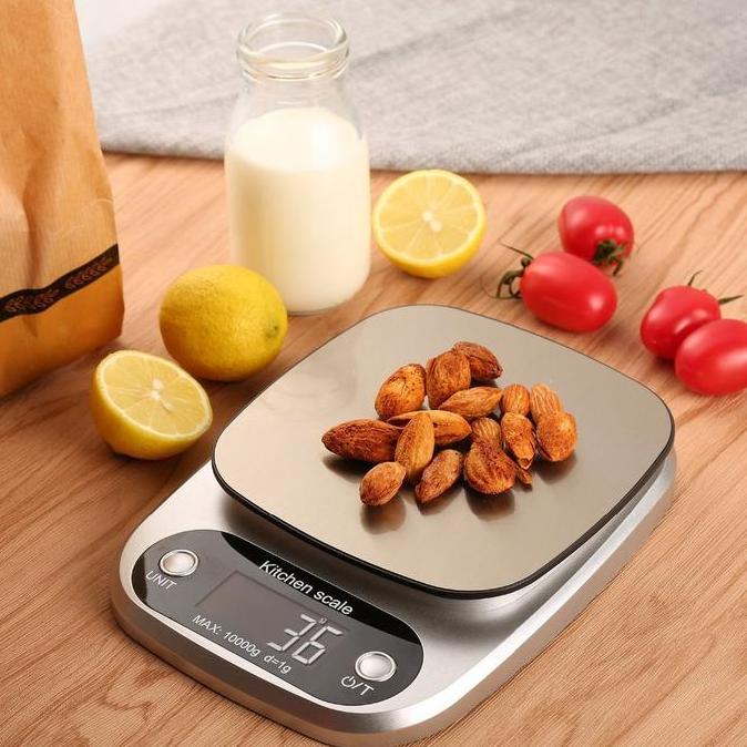 mamisandika - timbangan digital stainless - timbangan dapur digital 10 kg - timbangan dapur