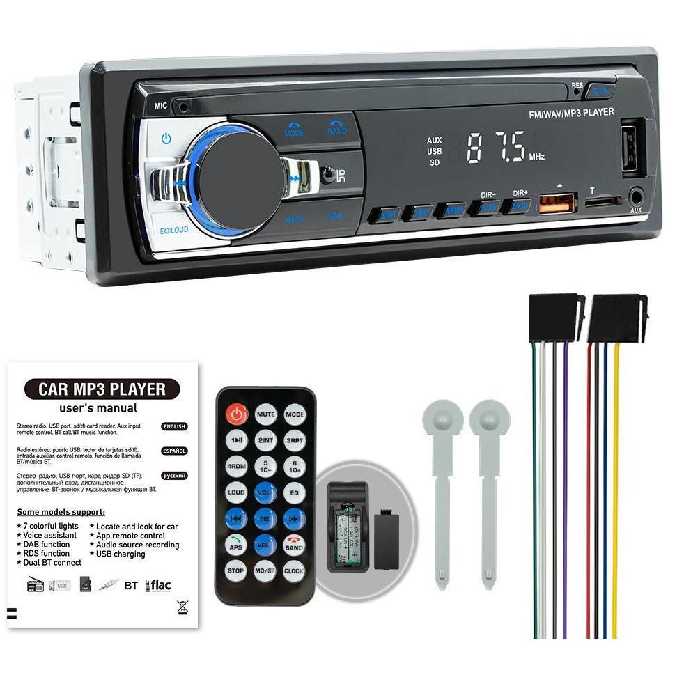 Tape Mobil Truk Bus Alat Berat 24 Volt Bluetooth Usb Fm Radio Model A720 Mp3 Aux Tape Singe Din Truc