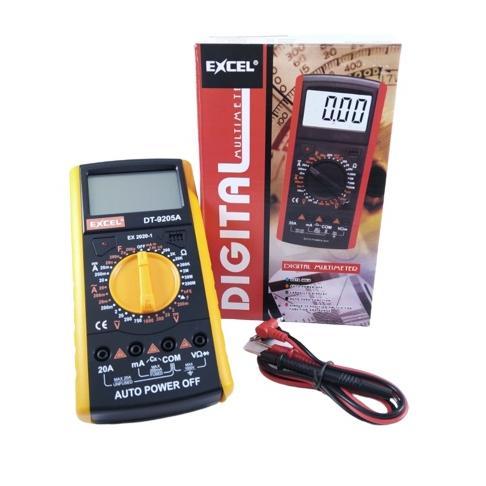 Multimeter Excel Dt9205A Multitester Digital Dt 9205A Tester Besar Dt-9205A Avometer