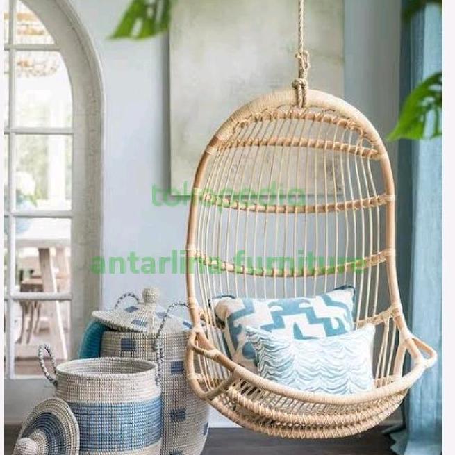 ayunan gantung rotan asli (plafon) TD
