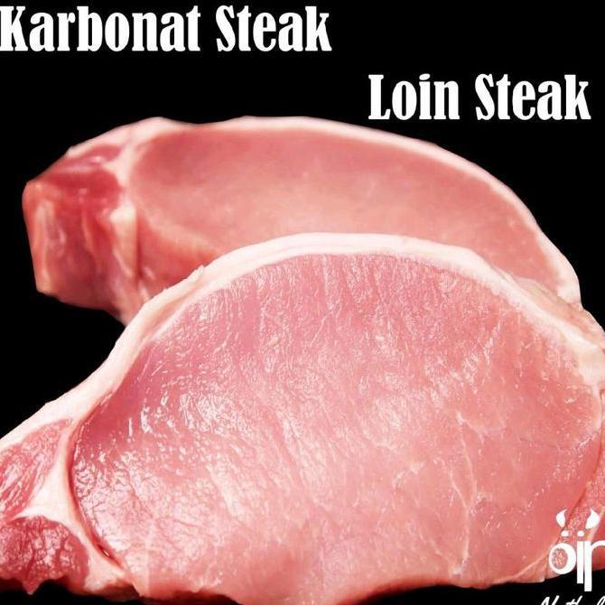 Pork Loin Steak / Karbonat Babi Steak - Daging Babi Organik