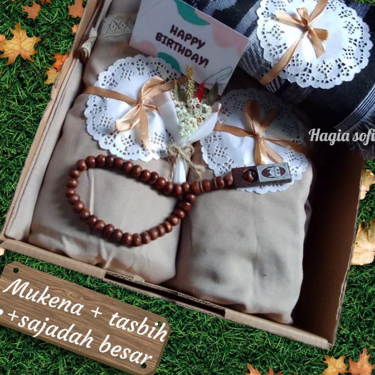 Harga Miring Hampers  Mukena Katun Mikro Renda Murah / Kado Ulang Tahun /Kado  Pernikahan /Kado Istr