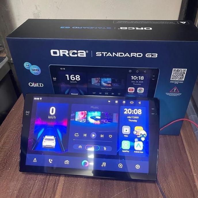 Promo HEAD UNIT ANDROID ORCA STANDART G3 NFC RAM 4GB/128GB 9INCH Diskon