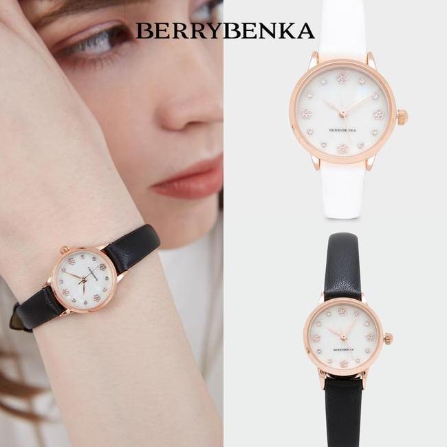 Berrybenka Jam Tangan Kulit Wanita Sofia Cherry Pearl Watches