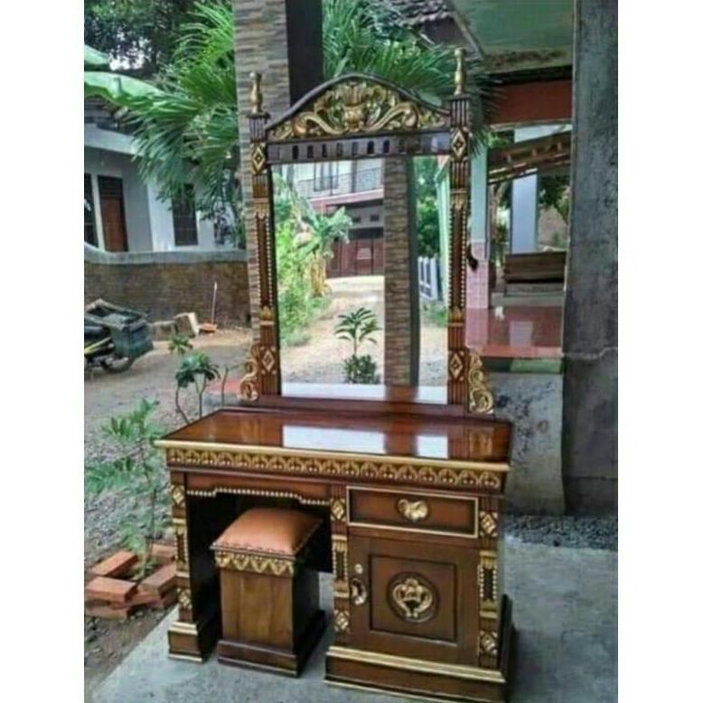 [BEST BUY] meja rias tolet rahwana kecil kayu jati