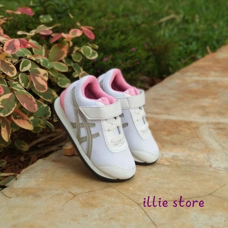 DISKON SEPATU SNEAKERS ANAK PEREMPUAN UMUR 1 2 3 4 5 6 TAHUN SPORT IS PUTIH SILVER PINK