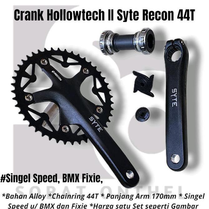 Promo Crank Hollowtech II 44T Syte Recon Set Diskon