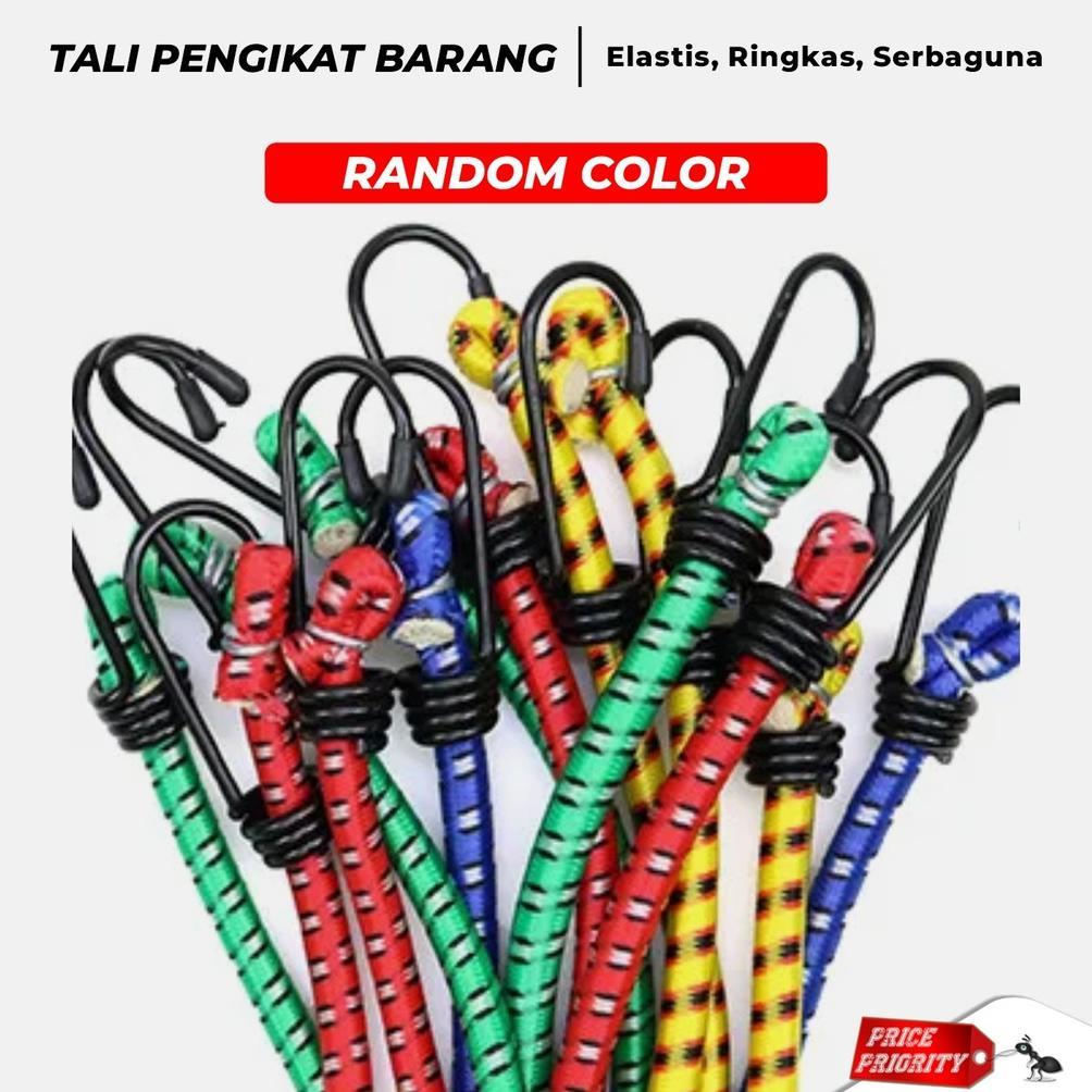 PREMIUM Tali Pengikat Barang di Motor 100 cm Tali Karet Ikat barang 1 meter Tebal kuat ORIGINAL Qual