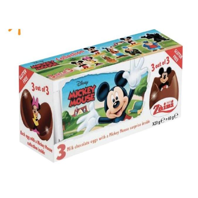 Ready stock] Cokelat ZAINI Surprise Egg Toy Chocolate Isi 3 Cokelat