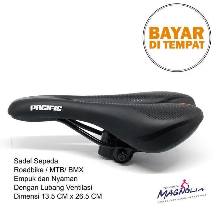 Promo Jok Sadel Sepeda Pacific Balap Roadbike Empuk dengan Lubang Ventilasi Diskon