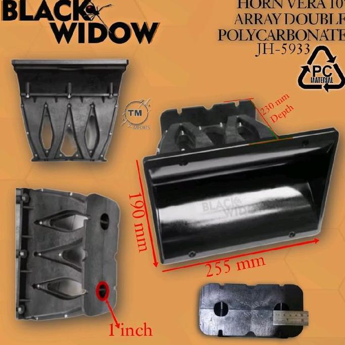 Promo Horn Tweeter Line Array Vera 10 Inch Double / Dobel Import Bahan Polycarbonate Original - Coro