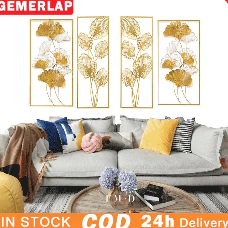 NEWW Harga-Minimum-30*85 Cm/Hiasan Dinding Aesthetic Kerajinan Besi / hiasan dinding mewah bingkai l
