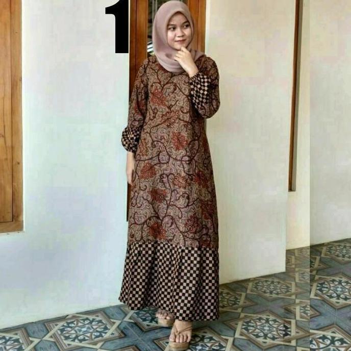Murah  Gamis Modern Gamis Batik Gamis Muslimah Bahan Katun Wanita