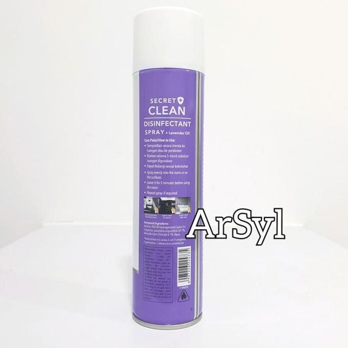 Lansungaja- Secret Clean Disinfektan Spray 200Ml - Lavender Oil