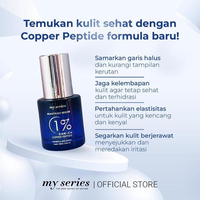 Langsung- My Series Beautyloc Serum 1% Ghk-Cu Copper Peptide New Formula