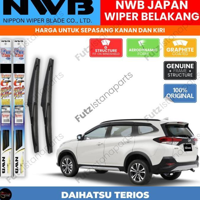 Wiper Belakang Daihatsu Terios Original Merk NWB Japan