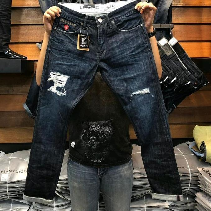 Larisyaa- Celana Lecaso / Lecaso Denim.90 / Celana Jeans Panjang Cowok / Celana Panjang Pria Terlari