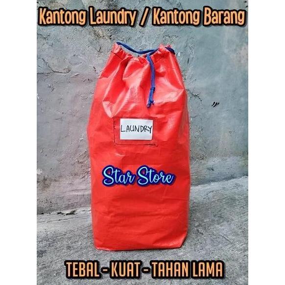 FYP TAS KANTONG LAUNDRY TERPAL 50KG / KARUNG TERPAL BARANG EKSPEDISI TEBAL ''