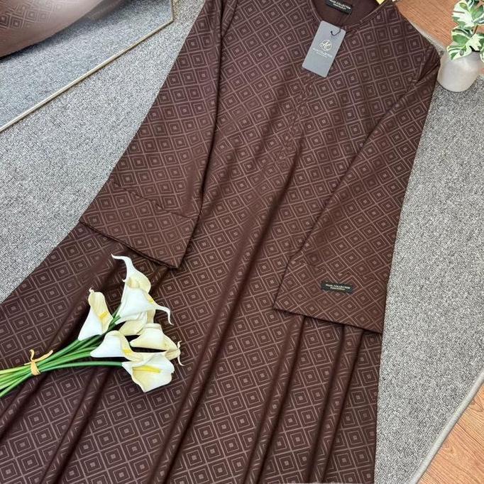 Promo  Zaenab Abaya Gamis Embos Abaya Syari Gamis Terlaris Hitam Putih Dress Panjang Cantik Lembut