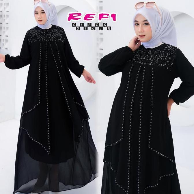 Murah  Shafa Dress By  Refi Collection - Gamis Ceruty Babydoll Busui