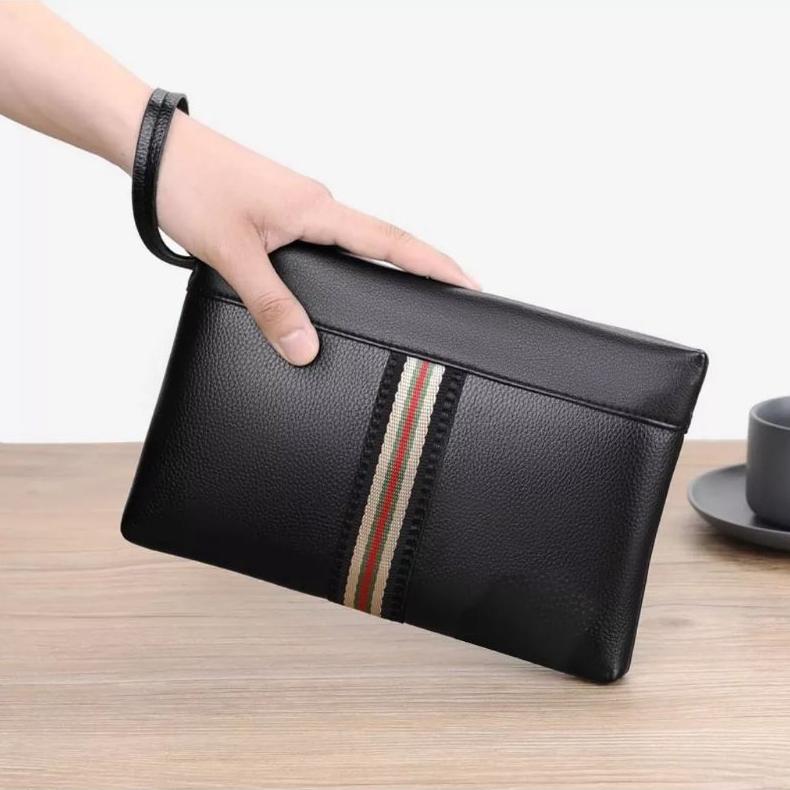 HOT DEALS SStore Bussiness Clutch PU Leather Osaka Tas Tangan Handbag Pria Wanita