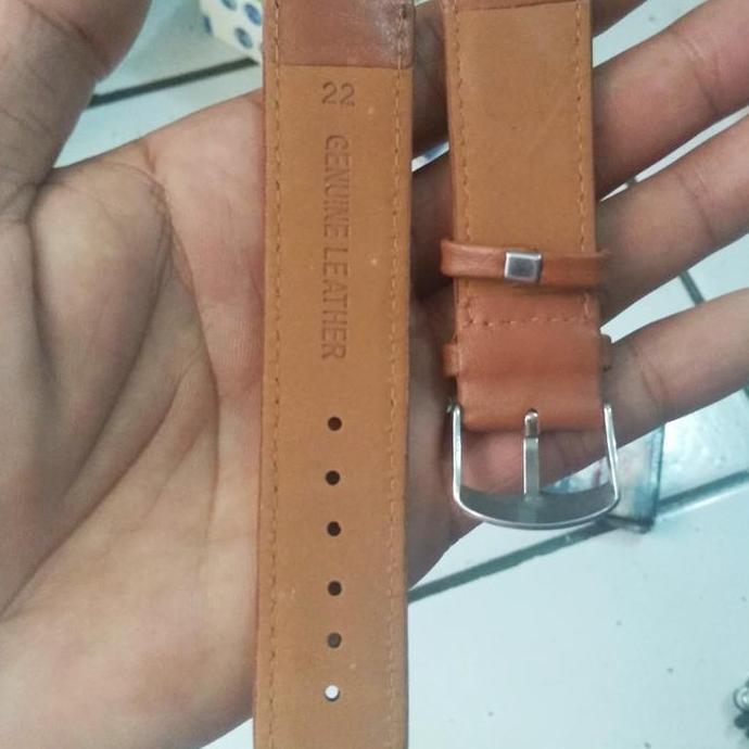TALI JAM KULIT 22MM UNIVERSAL LEATHER STRAP TALI JAM TANGAN KULIT 22MM