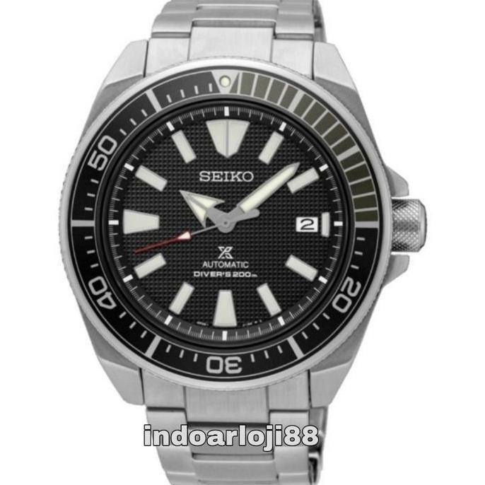 Ready Jam Tangan Pria Seiko Prospex SRPF03K1 Automatic Diver Samurai Black Stainless Steel SRPF03 / 