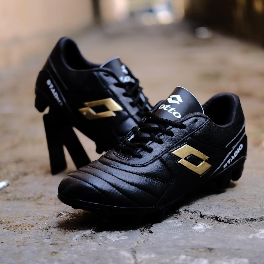 NEW Sepatu Bola Kulit Asli Lotto Stadio Sol Dijahit Rapi