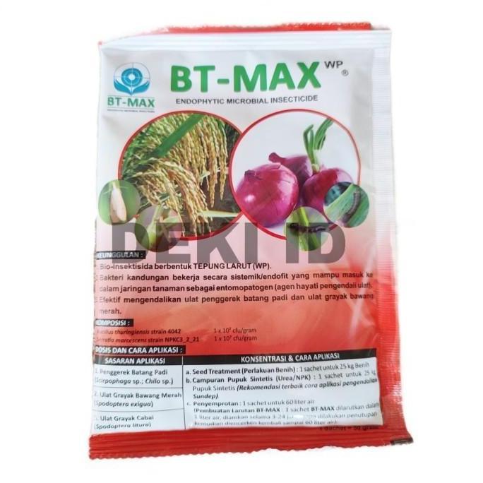 BT Max 50 gr Bacillus T Bakteri Merah Serratia Bio Insektisida Organik Pestisida Nematisida Pembasmi