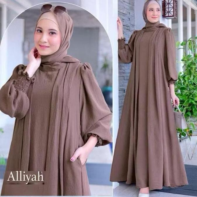 Harga Miring Gamis Aliyah Muslimah Dress Wanita