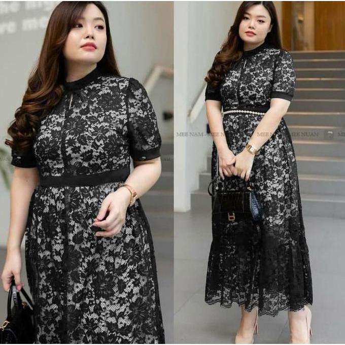 DV85 - / DRES JUMBO MOMO / MC / DRESS BIG SIZE / BAJU WANITA / DRESS JUMBO / MIDI DRESS JUMBO / DRES