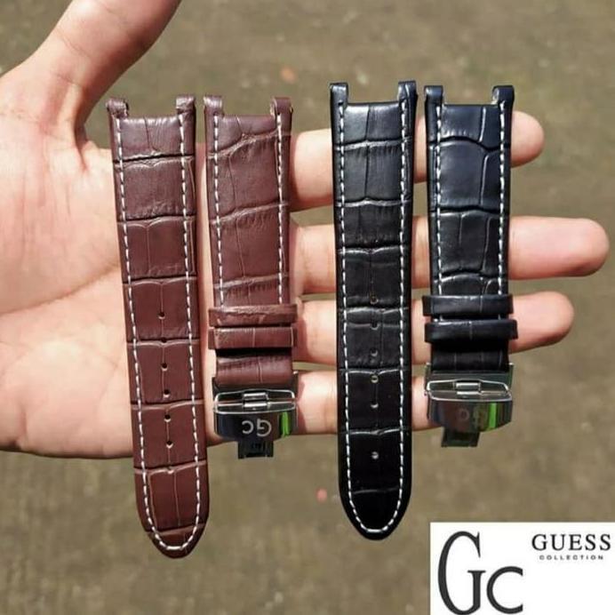 Strap Kulit Jam Tangan GC GUESS 22MM LEATHER STRAP GC GUES PREMIUM