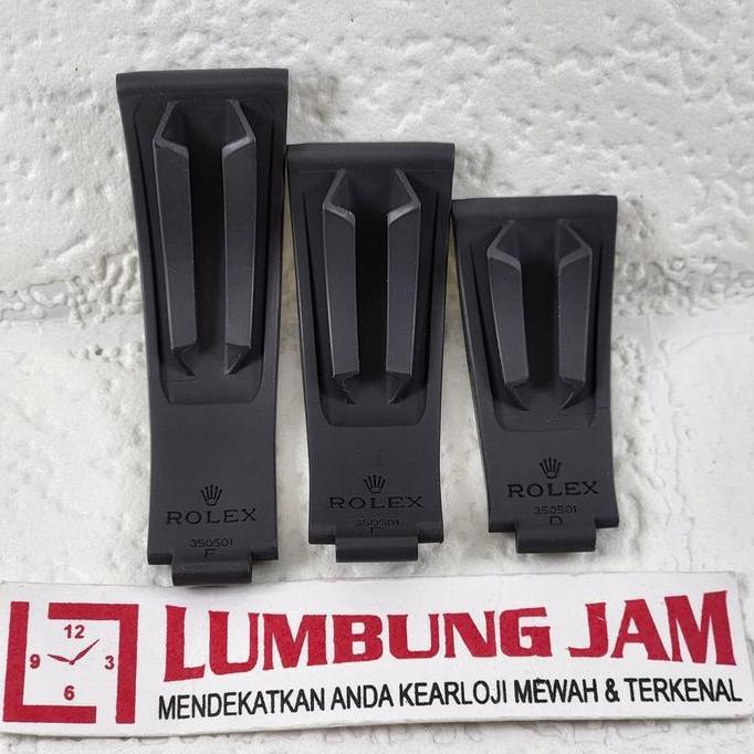 Ready AKSESORIS OYSTERFLEX BLACK RUBBER STRAP FOR ROLEX 20mm