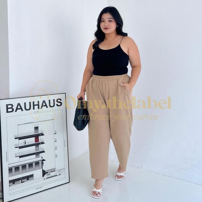 DA31 - Allegra Pants Celana Wanita Knit Jumbo/ Celana Jumbo BB120/ Celana Panjang Big Size/ Kulot Ju