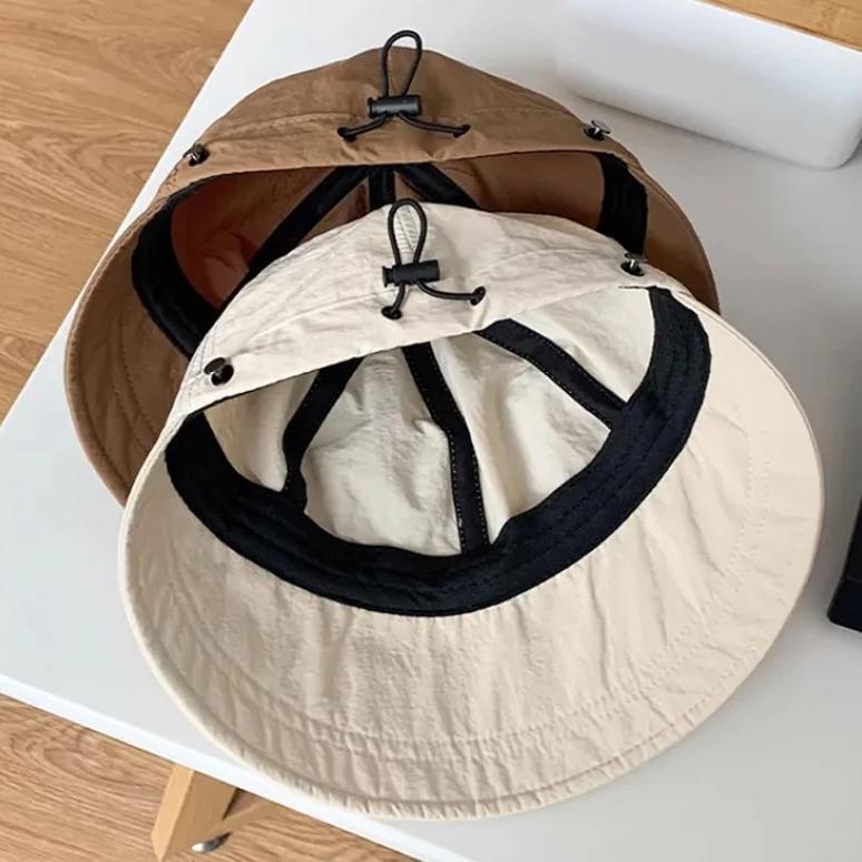 DISKON TOPI TEPI LEBAR LIPAT WANITA KOREA TOPI WANITA PORTABEL TOPI OLAHRAGA WANITA TOPI PANTAI WANI