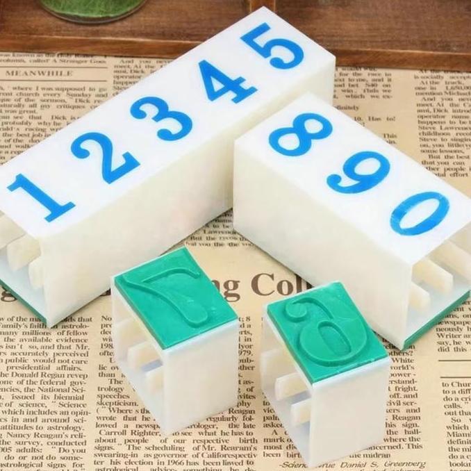 [SAHABAT-MANCING]Wooden Stamp Set stempel alfabet, stempel huruf angka, stempel kayu DIY 4 jenis, 40