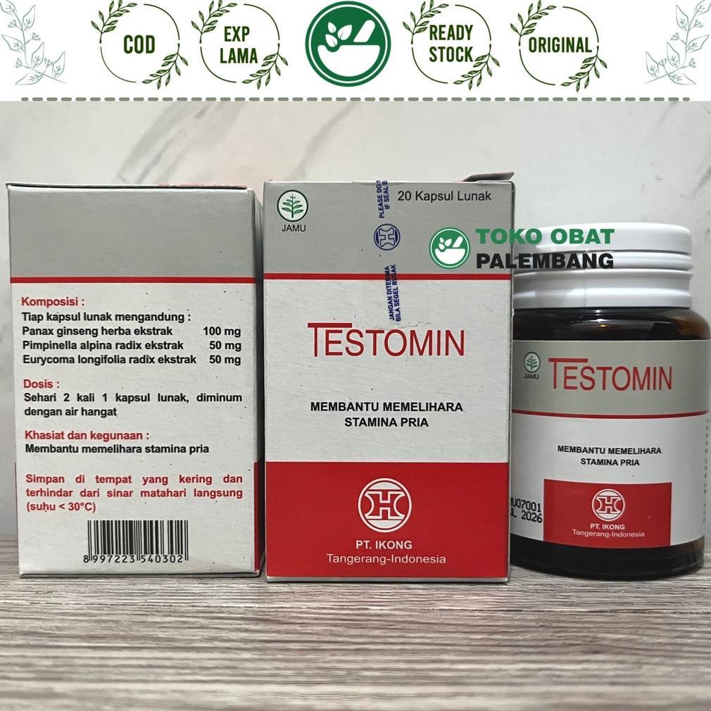 New Testomin H3 20 Kapsul Lunak Stamina Pria Kesuburan Pria Vitalitas Original