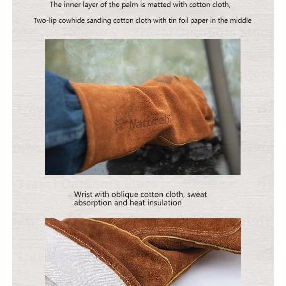 SARUNG TANGAN SAFETY KULIT NATUREHIKE NH20FS042 MASAK TAHAN ANTI PANAS Termurah