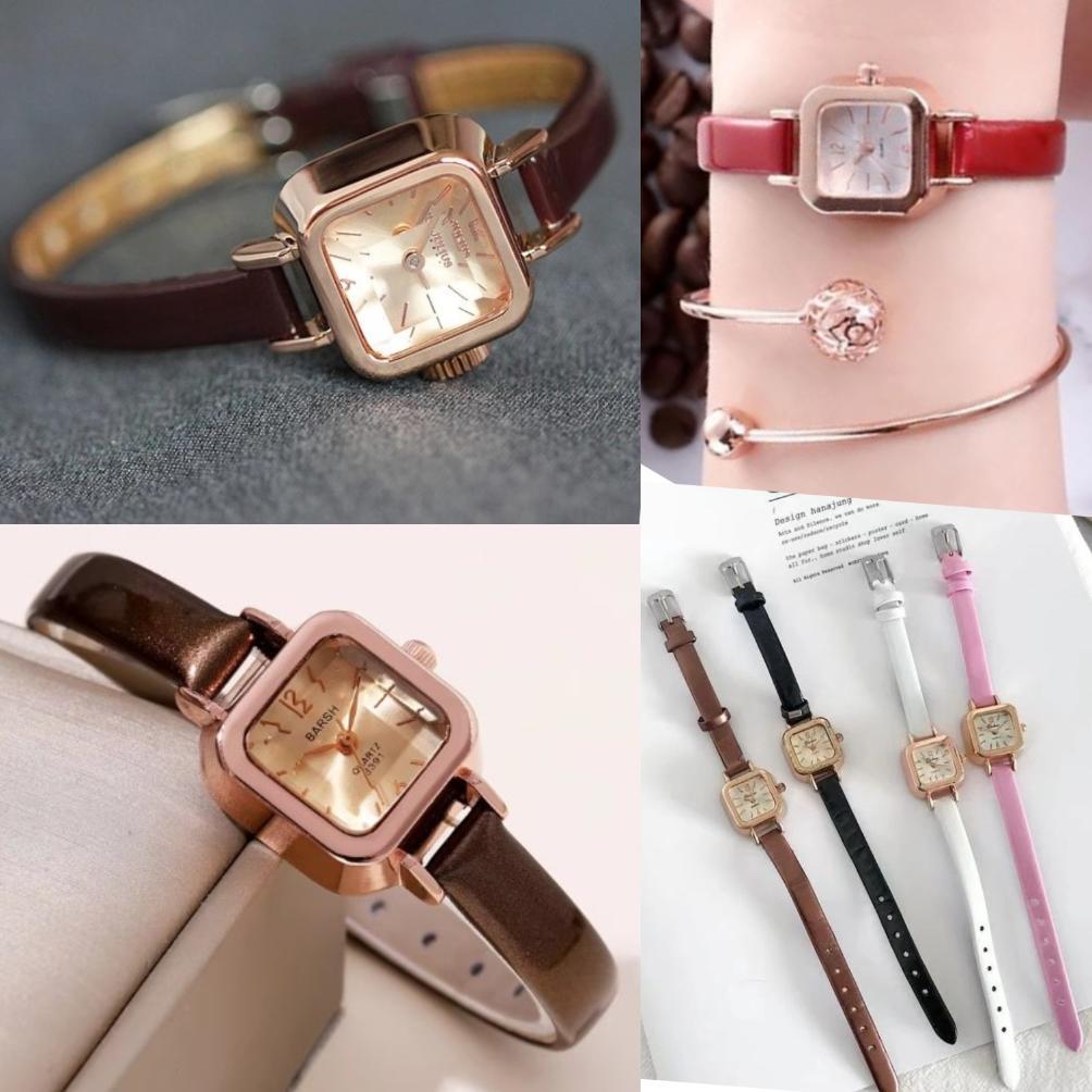 BEST SELLER JAM TANGAN KOTAK JAM TANGAN KOREA MODEL KOTAK JAM TANGAN FASHION IMPORT JAM TANGAN WANIT