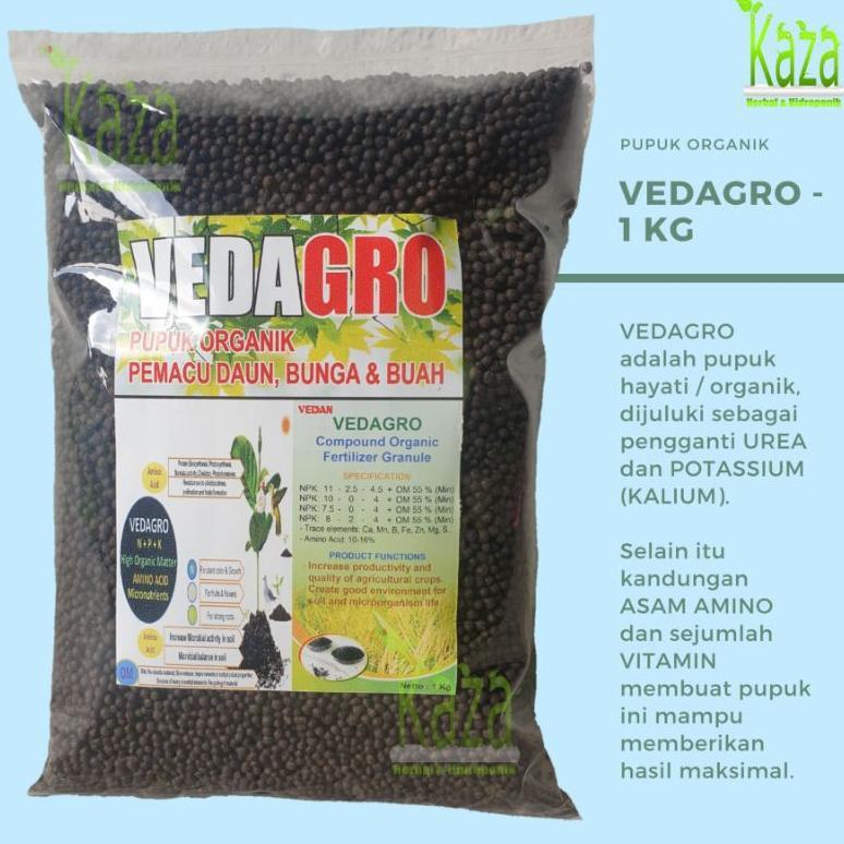 Pupuk Organik Vedagro 1 kg Hayati Pembenah Tanah NPK dan Asam Amino